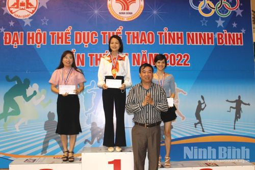 Kim Sơn dẫn đầu bảng tổng sắp huy chương Đại hội TDTT tỉnh