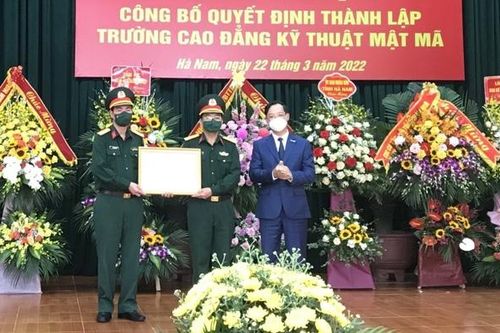 Thành lập Trường Cao đẳng Kỹ thuật Mật mã, Bộ Tổng Tham mưu