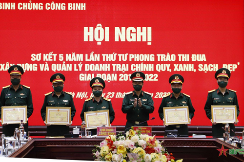 Binh chủng Công binh sơ kết 5 năm phong trào thi đua xây dựng và quản lý doanh trại