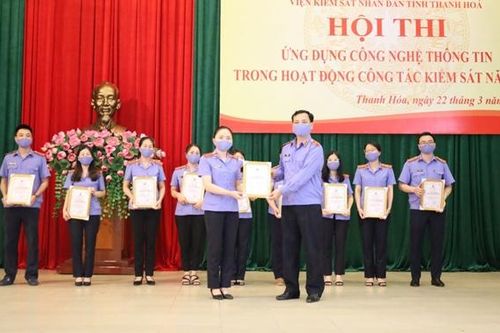 VKSND tỉnh Thanh Hóa thi ứng dụng thông tin trong hoạt động công tác của ngành