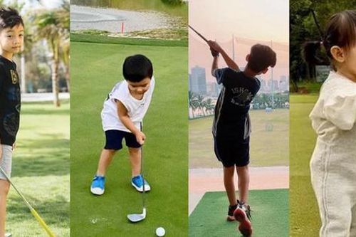 Hội hot kids nhà sao Việt chơi golf từ bé: 'Thiên thần nhí' nào là tay golf nhỏ tuổi nhất?