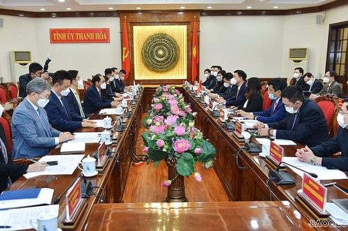 Thanh Hóa giới thiệu tiềm năng thu hút các nhà đầu tư Hàn Quốc