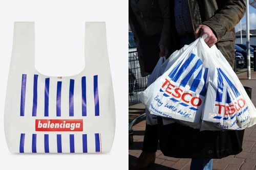 Nhìn qua tưởng túi ni lông, hóa ra là túi xách ngàn đô của Balenciaga
