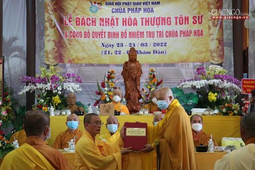 Khánh Hòa: Bổ nhiệm Đại đức Thích Quảng Kiến làm trụ trì chùa Pháp Hoa