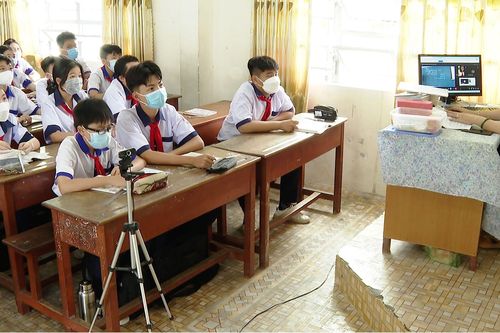 Tiền Giang triển khai lớp học 2 trong 1