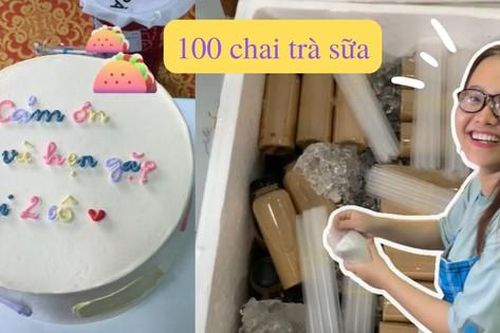 'Cô giáo trường người ta' nấu 100 chai trà sữa tặng học trò sau 5 tuần thực tập