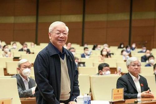 Tổng Bí thư Nguyễn Phú Trọng tham dự hội nghị đại biểu Quốc hội chuyên trách đầu tiên của nhiệm kỳ Quốc hội khóa XV