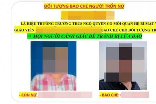 Giáo viên trả nợ không đúng hạn, hiệu trưởng bị 'khủng bố' trên mạng xã hội