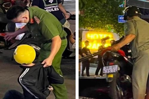 Hai cô gái dũng cảm truy đuổi, bắt giữ hai tên cướp trên phố