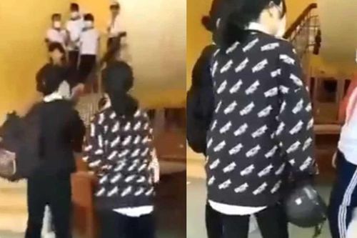 Nữ sinh lớp 7 đánh 'đàn chị' ngay trong trường vì 'nhìn không thiện cảm'