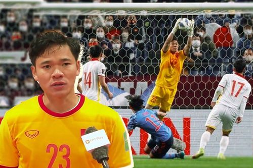 Hay nhất trận Việt Nam hòa Nhật Bản, thủ môn Nguyên Mạnh vẫn khiêm tốn nhận lỗi
