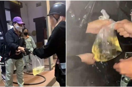 Clip: Pha đổ xăng vừa cồng kềnh lại lãng phí của 2 cô gái trẻ khiến dân tình 'than trời'