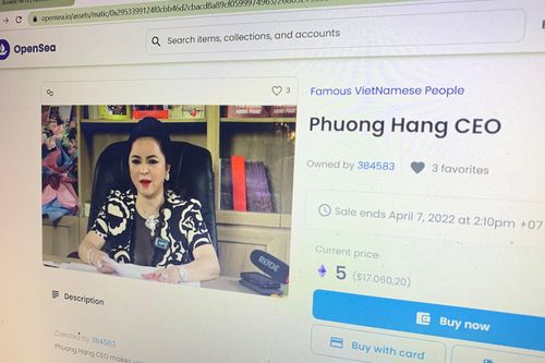 Giá 17.000 USD, NFT bà Phương Hằng và ông Quyết chưa có người mua