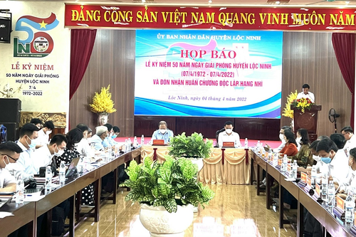 Nhiều hoạt động kỷ niệm 50 năm Ngày giải phóng huyện Lộc Ninh, Bình Phước
