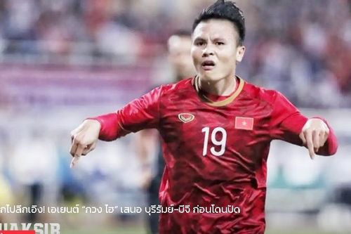 Báo Thái Lan: 'Quang Hải bị Buriram từ chối'