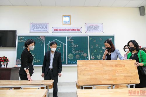 Hà Nội: Sẵn sàng đón học sinh tiểu học và lớp 6 quay trở lại trường