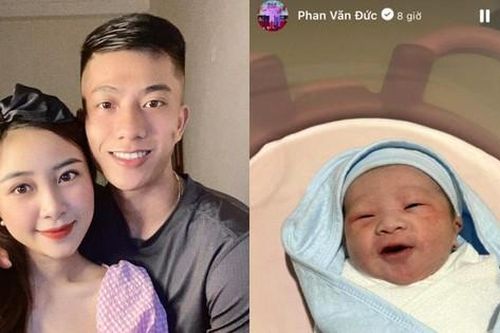 Bà xã Phan Văn Đức sinh con thứ hai, gia đình nam cầu thủ chính thức 'có nếp, có tẻ'