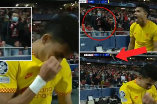 Luis Diaz bị CĐV Benfica ném gậy vào người khi ăn mừng