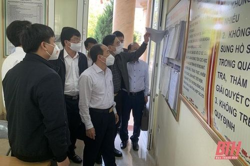 Giám sát công tác cải cách hành chính tại huyện Thạch Thành