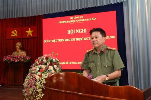 Trường Đại học An ninh nhân dân tổ chức Hội nghị triển khai Chỉ thị số 02 Bộ Công an