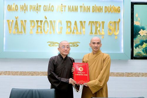Ban Hướng dẫn Phật tử tỉnh Bình Dương công bố quyết định nhân sự nhiệm kỳ 2022-2027
