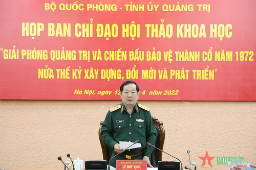 Họp Ban chỉ đạo Hội thảo khoa học về giải phóng Quảng Trị và chiến đấu bảo vệ Thành cổ năm 1972