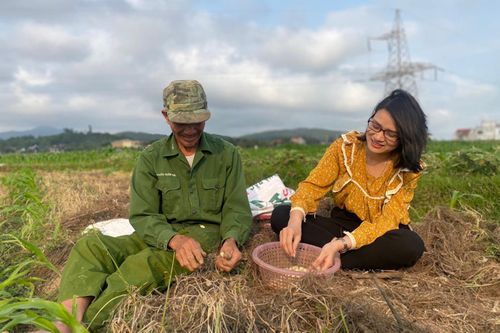 Nông dân Nghệ An phấn khởi vì hành tăm được mùa, được giá