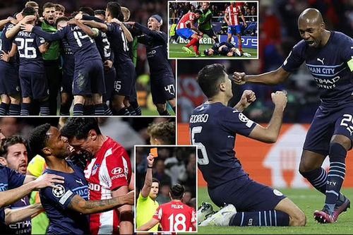 Đại chiến Atletico vs Man City trở thành màn ẩu đả kinh hoàng
