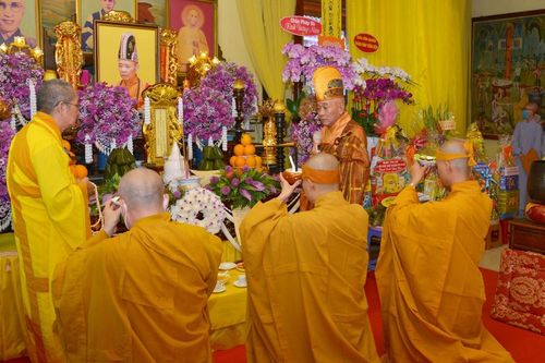 TP.HCM: Lễ chung thất Hòa thượng Thích Hạnh Thu tại chùa Phú Long