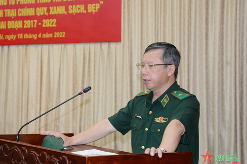 Bộ đội Biên phòng sơ kết 5 năm phong trào thi đua xây dựng và quản lý doanh trại