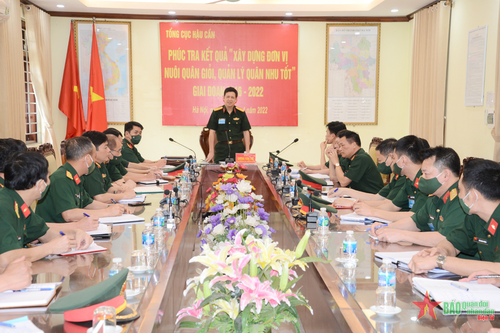 Phúc tra kết quả 'Xây dựng đơn vị nuôi quân giỏi, quản lý quân nhu tốt' tại Lữ đoàn 201
