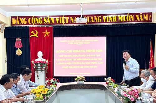 Phân hiệu Trường ĐH Nông Lâm tại Ninh Thuận: Cần gắn kết đào tạo với địa phương