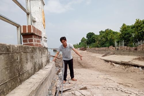Đồng Tháp thông tin vụ bờ kè gần trăm tỷ nhiều lần sạt lở