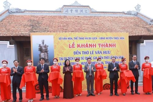 Thanh Hóa: Khánh thành Đền thờ Lê Văn Hưu
