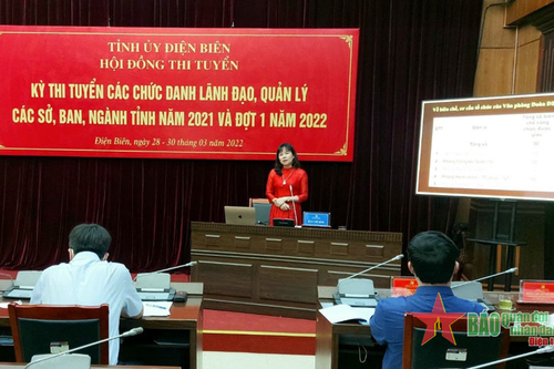 Điện Biên: 5 ứng viên trúng tuyển kỳ thi tuyển lãnh đạo, quản lý cấp sở, ngành