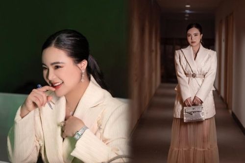 'Lên đồ' sương sương, Chị Ông Địa xách túi 1,5 tỷ đi chấm thi hoa hậu