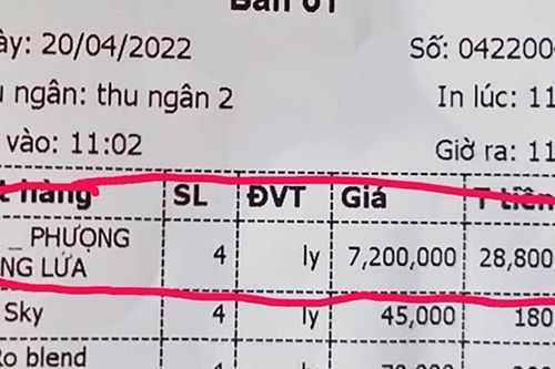 Người bán 4 ly cà phê 'phượng hoàng lửa' 28 triệu bị xử phạt gần 19 triệu đồng