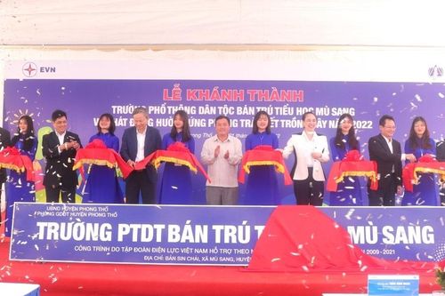 Lai Châu: Khánh thành trường phổ thông Dân tộc bán trú Tiểu học Mù Sang