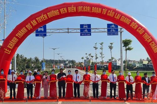 Bình Định khánh thành, khởi công 2 tuyến đường trọng điểm ven biển
