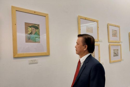 Sống lại ký ức về chiến trường miền Nam 1954-1975 qua những bức ký họa