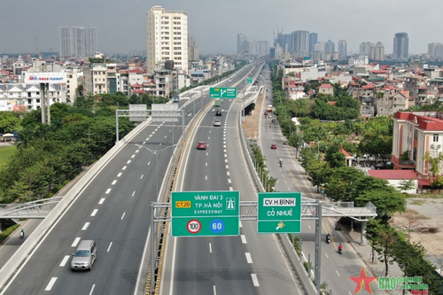 Dự toán đường Vành đai 3 trên cao Mai Dịch- Nam Thăng Long tăng 27 tỷ đồng