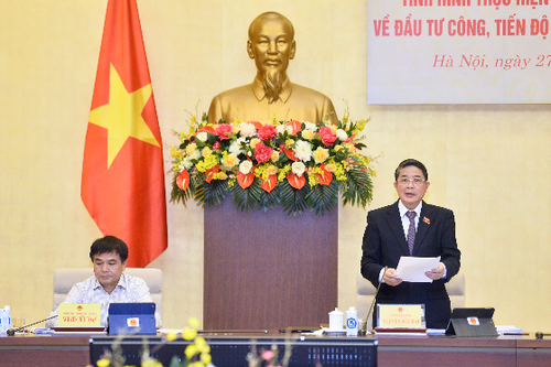 Phó Chủ tịch Quốc hội Nguyễn Đức Hải dự Phiên giải trình về đầu tư công và tiến độ giải ngân vốn đầu tư công