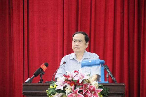 Phó Chủ tịch Thường trực Quốc hội Trần Thanh Mẫn tiếp xúc cử tri tại huyện Châu Thành A, Hậu Giang