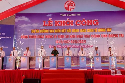 Chủ tịch nước nhấn nút khởi công dự án đường ven biển hơn 2.000 tỷ đồng ở Quảng Trị