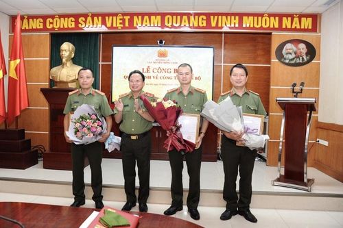 Trao quyết định bổ nhiệm 3 Phó Tổng biên tập Báo Công an nhân dân