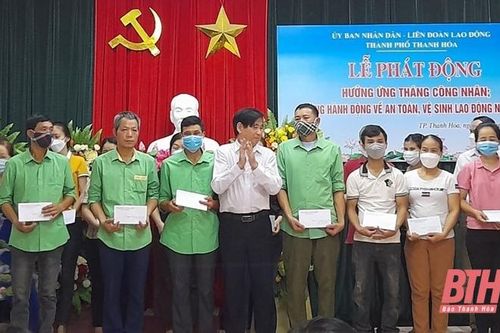 Liên đoàn Lao động TP Thanh Hóa phát động 'Tháng công nhân' năm 2022