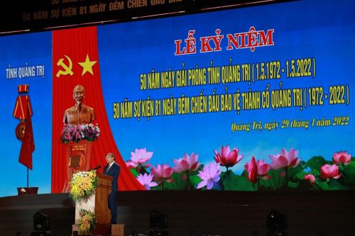 Dự Lễ kỷ niệm 50 năm Ngày giải phóng Quảng Trị, Chủ tịch nước Nguyễn Xuân Phúc: Hãy tạo nên 'kỳ tích sông Thạch Hãn và sông Bến Hải'
