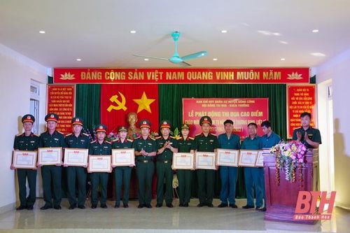 Ban CHQS huyện Nông Cống phát động thi đua kỷ niệm 75 năm ngày thương binh, liệt sỹ