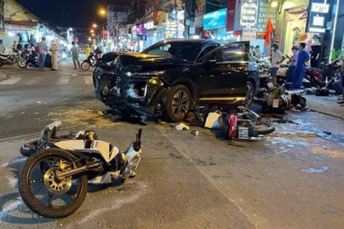 Tài xế tông hàng loạt xe máy ở Thủ Đức vẫn còn nồng độ cồn trong máu