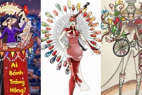 Ý tưởng trang phục dân tộc Miss Universe Vietnam 2022: Từ bánh tráng trộn đến vựa ve chai